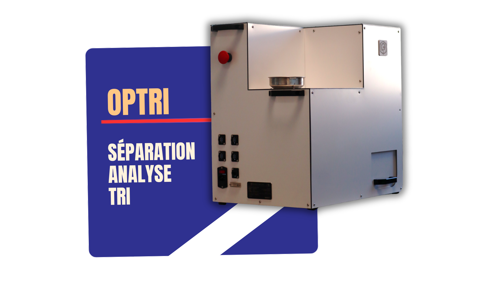 Station OPTRI complète pour laboratoire avec séparation et zone d'analyse